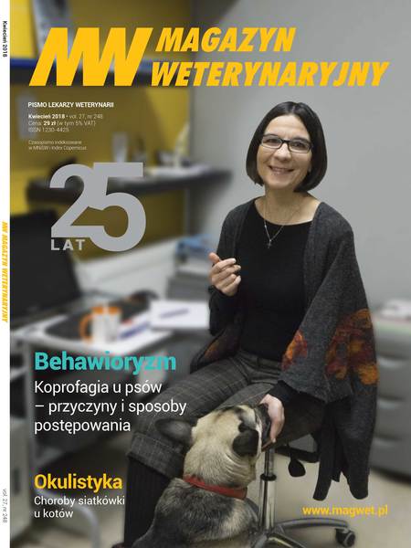 Jagna Kudła na okładce Magazynu Weterynaryjnego 04/2018